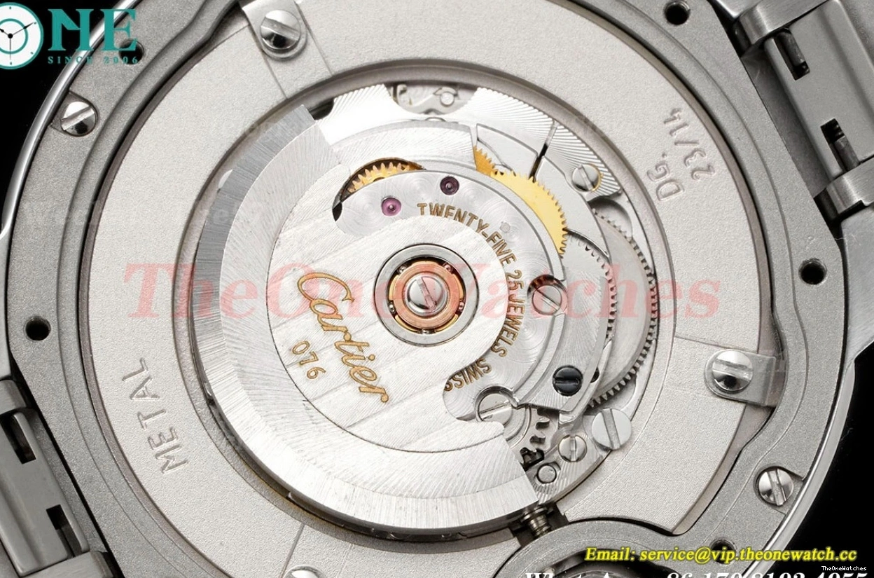 Dia 3KF SS SS Wht 36mm Ballon Bleu Cartier A076 De 0316